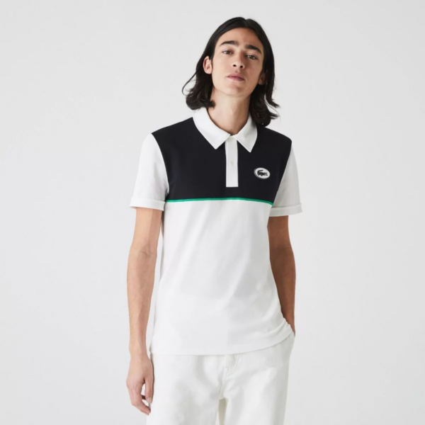 Áo Lacoste Men's Heritage Slim Fit Stretch Cotton Pique Polo Shirt PH9767-GA3 - Ảnh 6