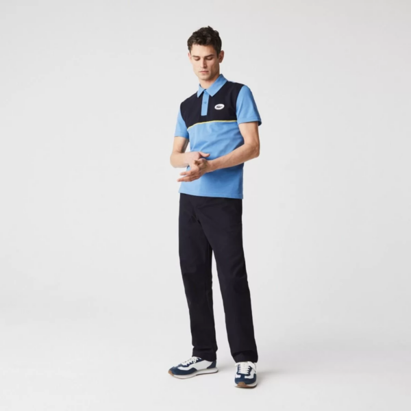 Áo Lacoste Men's Heritage Slim Fit Stretch Cotton Pique Polo Shirt PH9767-Z2R - Ảnh 2