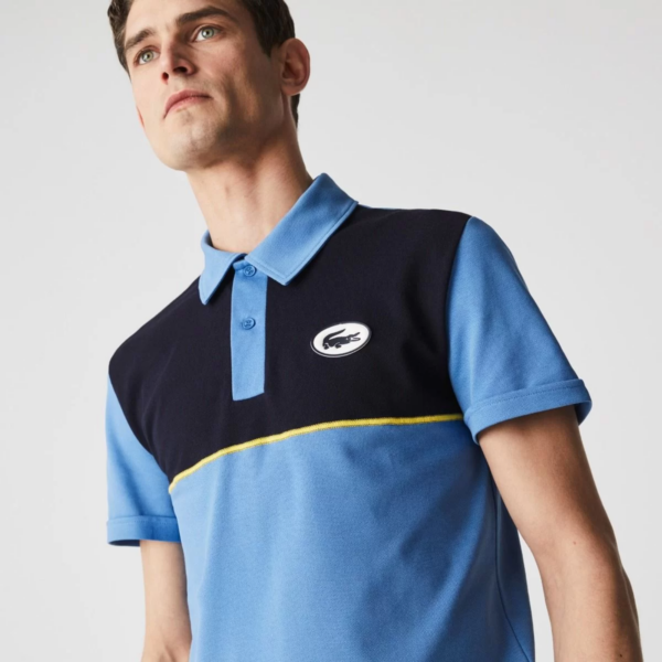 Áo Lacoste Men's Heritage Slim Fit Stretch Cotton Pique Polo Shirt PH9767-Z2R - Ảnh 5