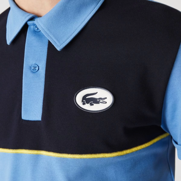 Áo Lacoste Men's Heritage Slim Fit Stretch Cotton Pique Polo Shirt PH9767-Z2R - Ảnh 4