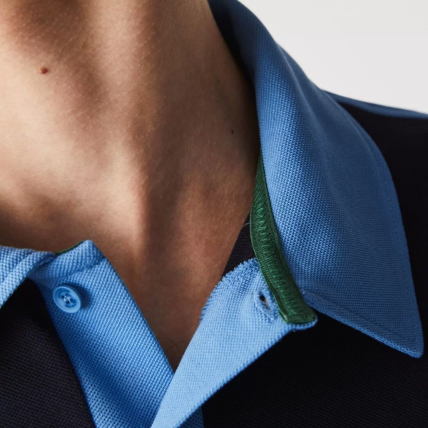 Áo Lacoste Men's Heritage Slim Fit Stretch Cotton Pique Polo Shirt PH9767-Z2R - Ảnh 3