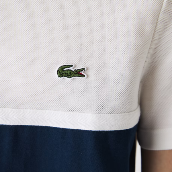 Áo Lacoste Men's Color Matching Cotton Pique Polo PH9849-51G-NL3 - Ảnh 7