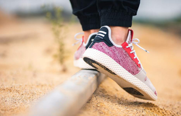 Giày Adidas Tennis Hu V2 Pharrell Solar 'Scarlet' BB9542 - Ảnh 4