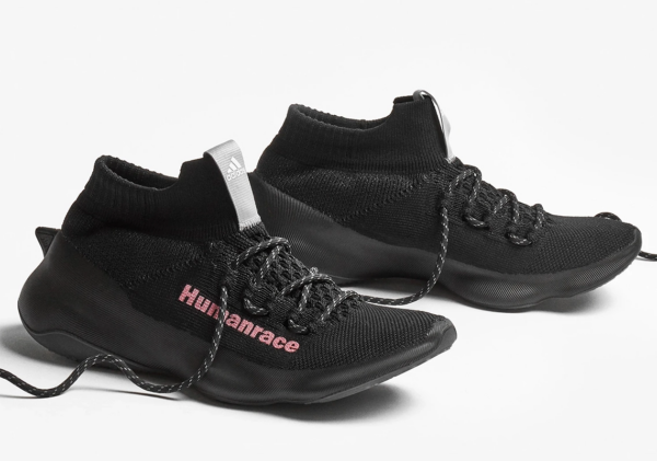 Giày Adidas Human Race Sichona x Pharrell 'Black Shock Pink' GX3032 - Ảnh 6