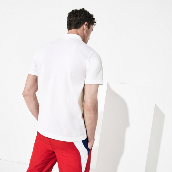 Áo Lacoste Sports Unisex Sleeve 'White' Polo T-shirt L1230-20B-001 - Ảnh 3