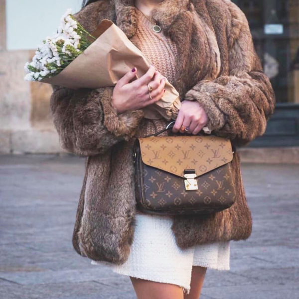 Túi Louis Vuitton Pochette Metis Monogram Reverse 'Brown' M44876 - Ảnh 7