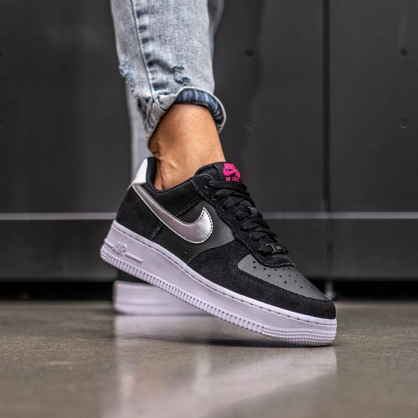 Giày Nike Air Force 1 '07 'Black Metallic Silver' DA4282-001 - Ảnh 2