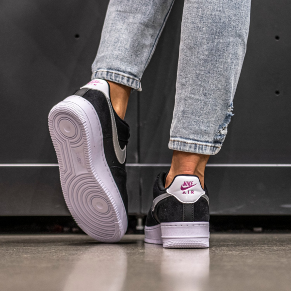 Giày Nike Air Force 1 '07 'Black Metallic Silver' DA4282-001 - Ảnh 4