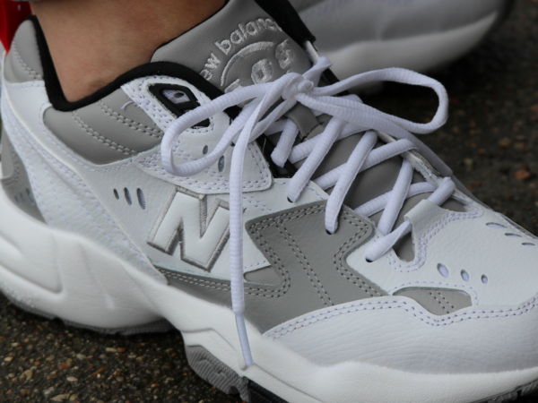 Giày New Balance Wmns 608 Wide 'White Grey Red' WX608RG1D - Ảnh 4