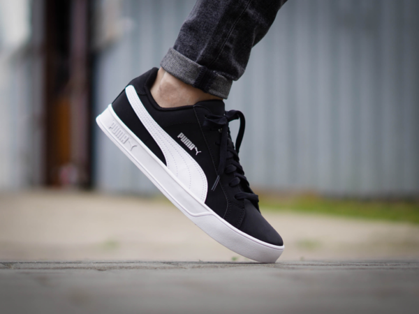 Giày Puma Smash Vulc Leather Trainers 359622-09 - Ảnh 6