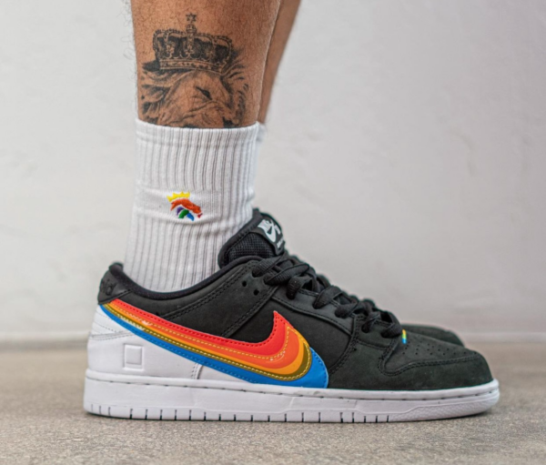 Giay Nike Polaroid x Dunk Low SB 'Black' DH7722-001