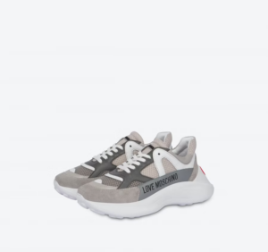 Alternative view of Giày Love Moschino Superheart 'Grey' JA15306G1EIQ101A