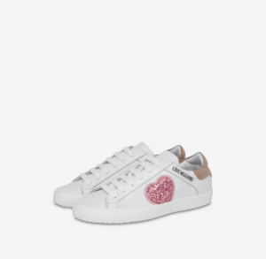 Alternative view of Giày Love Moschino Shiny Heart Nappa 'White' JA15402G1EI4110A