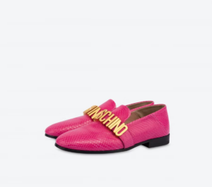 Alternative view of Giày Moschino Python Print Calfskin 'Fuchsia' MA10192C1EMI5604