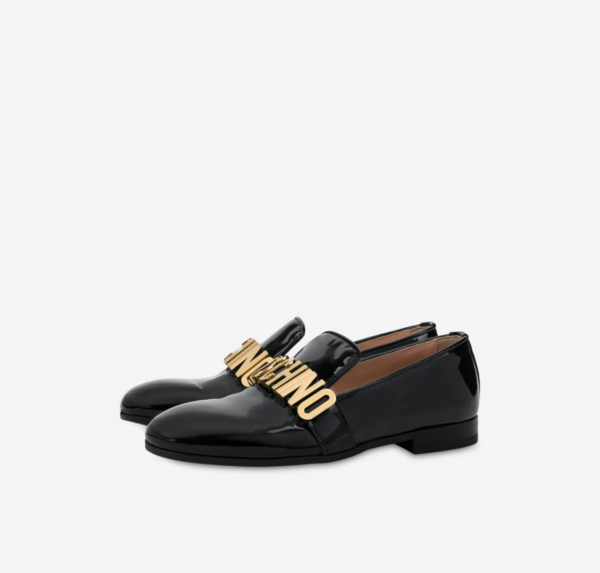 Giày Moschino Maxi Lettering Patent 'Black' MA10202C1DMB0000 - Ảnh 2