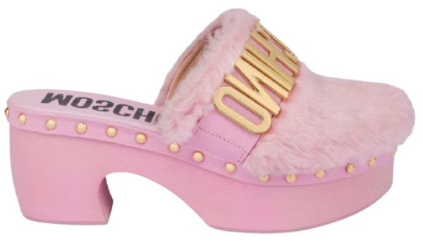 Giày Moschino Soft Lettering Logo Fabric 'Pink' MA10297Z0EM60600