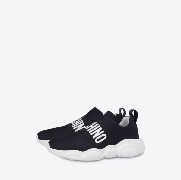 Giày Moschino Teddy Slip On With Logo 'Black' MA15073G0AMN0000 - Ảnh 2