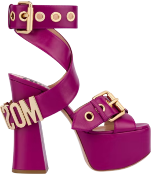 Giày Cao Gót Moschino Belt Platform 'Purple' MA1603EC1EMF0653