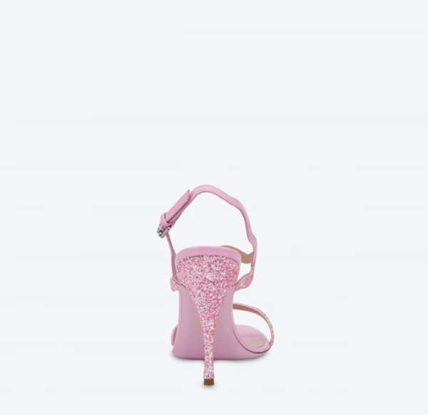 Giày Cao Gót Moschino Ric Rac High-heeled Glitter 'Pink' MA1656AC0EMJV600 - Ảnh 3