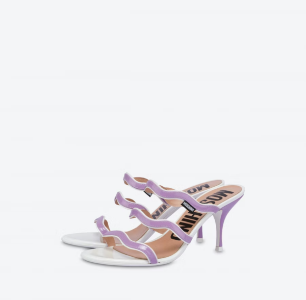 Giày Cao Gót Moschino Ric Rac Patent 'Lilac' MA28277C0EMB165B - Ảnh 2