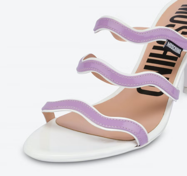 Giày Cao Gót Moschino Ric Rac Patent 'Lilac' MA28277C0EMB165B - Ảnh 4