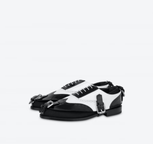 Alternative view of Giày Moschino Brogue Open Oxford With Gaiters 'Black' MB10223C0EGK200A