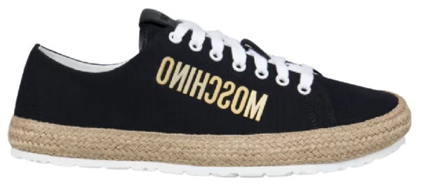 Giày Moschino Rope Sole Canvas 'Black' MB10343G0EGS0000