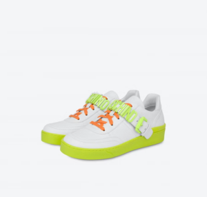 Alternative view of Giày Moschino Lettering Logo Calfskin 'White' MB15523G1EGAB100