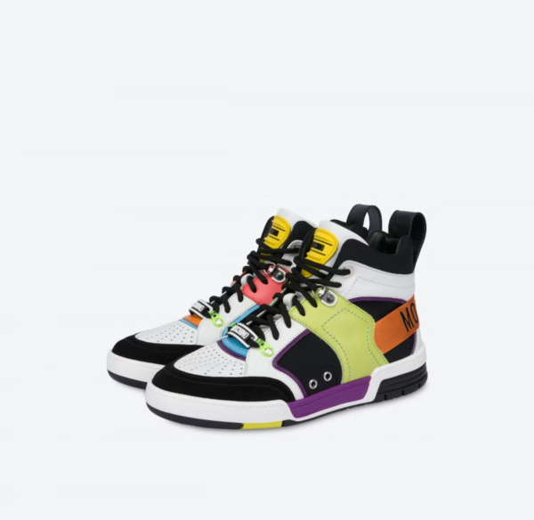 Giày Moschino Streetball High 'Black' MB15604G1EG4300A - Ảnh 2