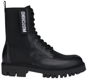 Giày Moschino Calfskin And Nylon 'Black' MB21014G1BGA300A