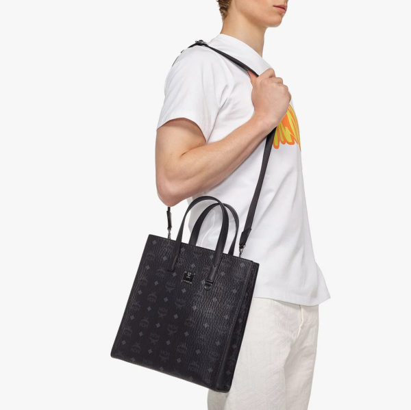 Túi MCM Portuna Tote in Visetos 'Black' MMTCSKC03BK001 - Ảnh 5