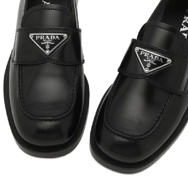 Giày Prada Logo Brushed 'Black' 1D238M-055-F0002 - Ảnh 2
