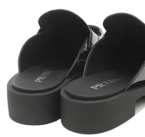 Dép Prada Logo Brushed 'Black' 1D652M JHR F0002 - Ảnh 3