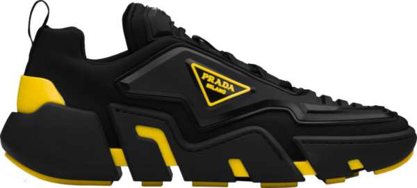 Giày Prada Tecno Stretch Black Yellow 2EG314_3LCW_F00ZH