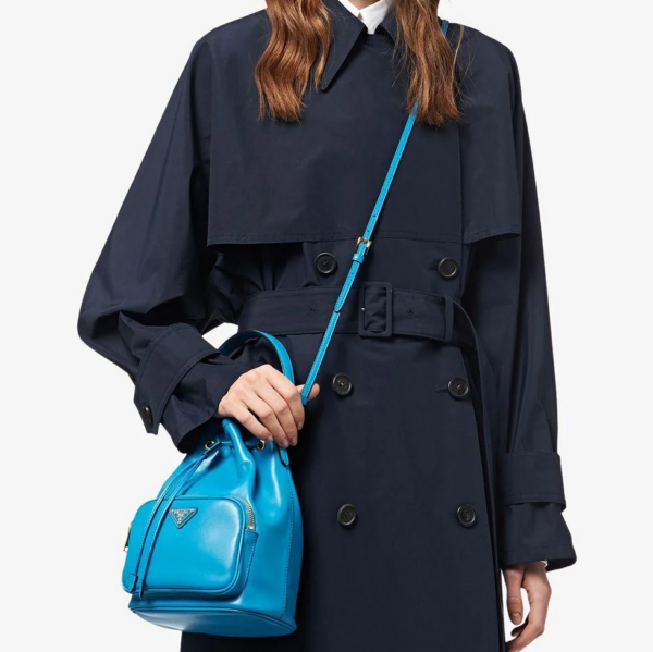 Túi Prada Tote Bandoliera Voyage Strap Bucket 1BH038-2CCC-F072P - Ảnh 3