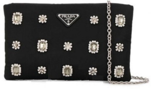 Ví Prada Logo Plaque Clutch 'Black' 1BF082-V-OPO-2CCJ-F0DAN
