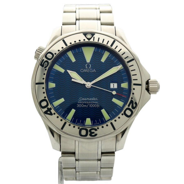 Đồng Hồ Omega Seamaster Quartz Chronometer 'Blue' 2265-8