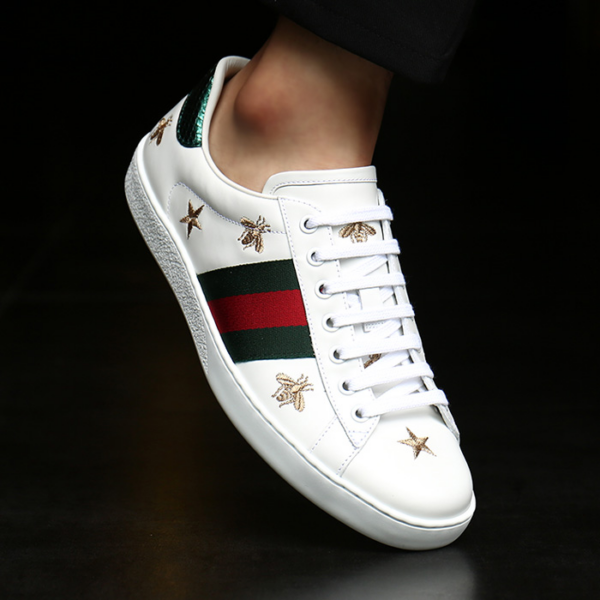 Giày Gucci Ace Embroidered 'Bees and Stars' 386750-A38F0-9073 - Ảnh 3