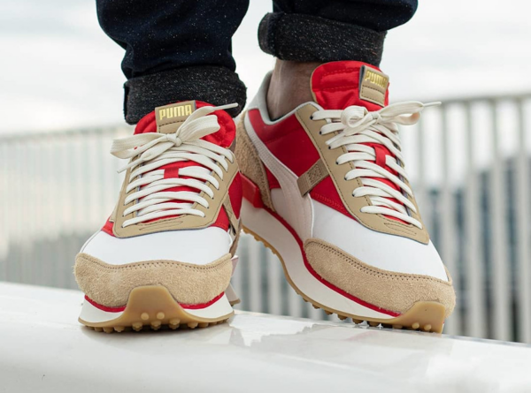 Giày Puma Future Rider Game On 'White Pebble Red' 371320-02 - Ảnh 4