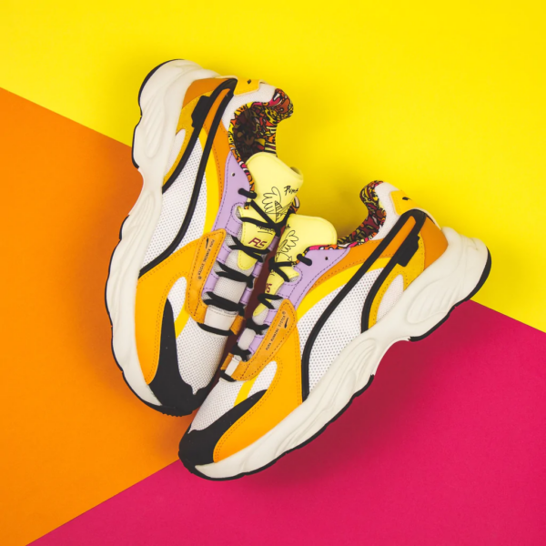 Giày Puma x Romero Britto RS-Connect 'Yellow' 382168-01 - Ảnh 6