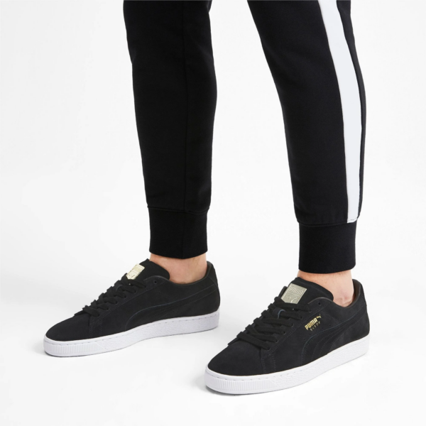 Giày Puma Suede Classic Metal Badge 'Black White' 370081-01 - Ảnh 3