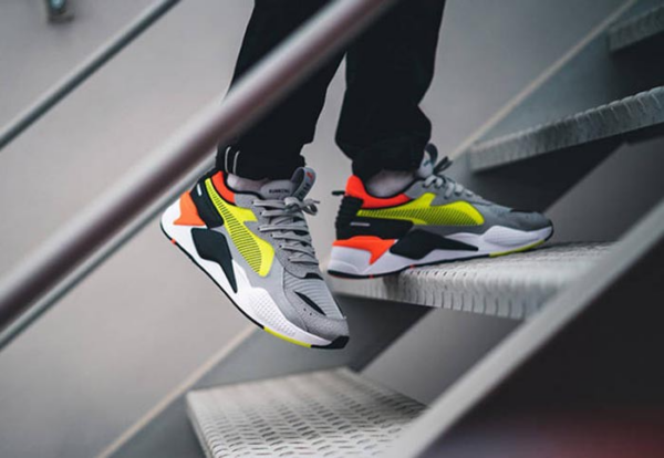 Giày Puma RS-X Hard drive Grey 'Yellow Red' 369818-01 - Ảnh 6