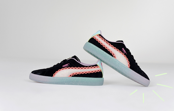 Giày Puma Sophia Webster x Wmns Suede 'Black Fiery Coral' 369516-01 - Ảnh 7