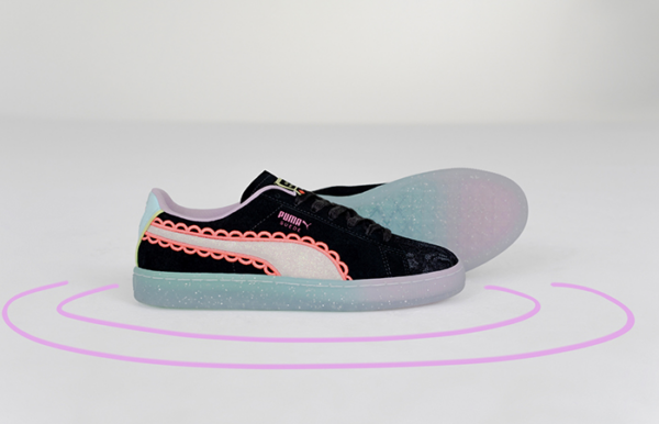 Giày Puma Sophia Webster x Wmns Suede 'Black Fiery Coral' 369516-01 - Ảnh 6