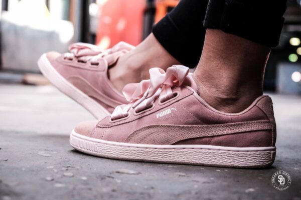 Giày Puma Suede Heart Pebble " Particle Pink" 365210-01 - Ảnh 8