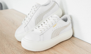 Alternative view of Giày Puma Suede Mayu Leater Wmns 'White' 381042-01