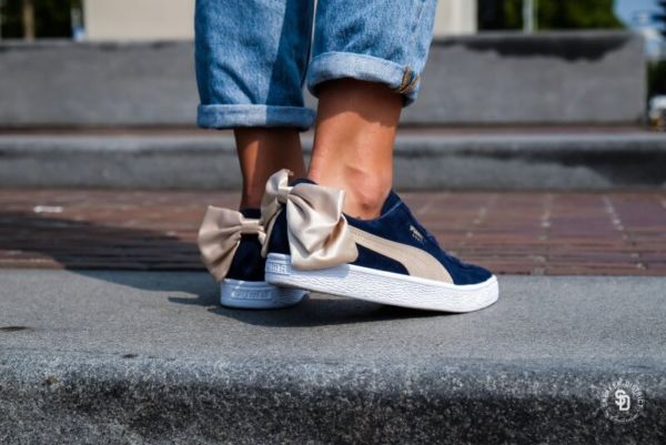 Giày Puma Wmns Suede Bow Varsity 'Peacoat' 367732-02 - Ảnh 4