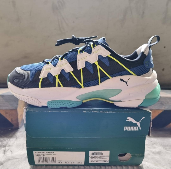 Giày Puma LQDCELL Omega 'Black Galaxy Blue' 370734-01 - Ảnh 6