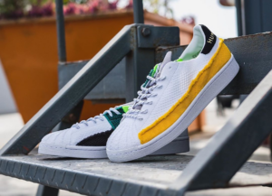 Alternative view of Giày Adidas Pharrell x Superstar 'Patchwork White' FY2294