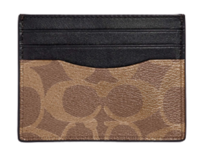 Ví Coach Slim ID Card Case In Signature Canvas Tan 5VP81ET96Y